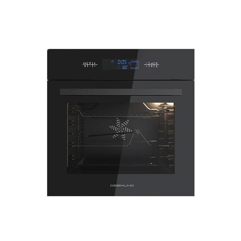 فر برقی تو کار شیشه ای J72 مشکی فریم استیل کد FE138 دیموند DEEEMUND