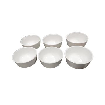 ست 6 عددی پیاله سفید مدل هانی کائولین KAOLIN-01