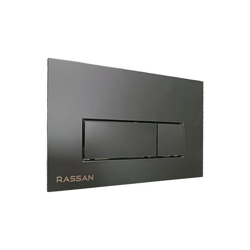 کلید فلاش تانک نویا توکار مشکی مات راسان RASAN