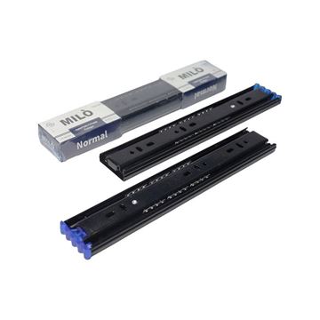 ریل ساچمه ای سه تکه مشکی میلو MILO