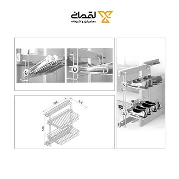 جا کفشی دیواری راست دو طبقه مدل J207 فانتونی FANTONI
