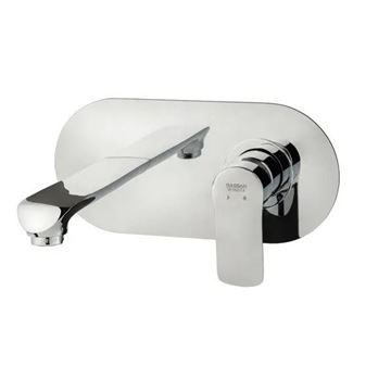 متعلقات آفتابه توکار دینو (تنسو) سفید کروم راسان RASAN