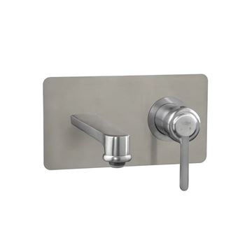 متعلقات روشویی توکار رزالین فلت طلایی مات راسان RASAN