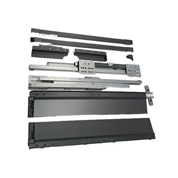 ریل بدنه دار فلزی متوسط 50 سانت طوسی کد A+ H-UP33 ورنو VERNO