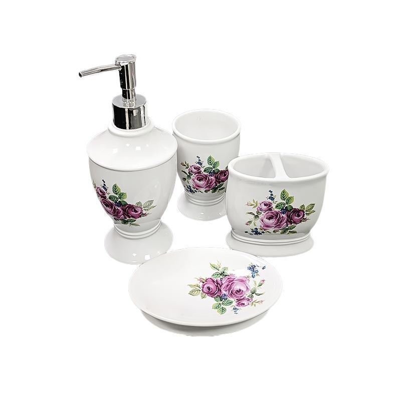 ست سرویس بهداشتی 4 پارچه مدل درختی آتریسا SKY