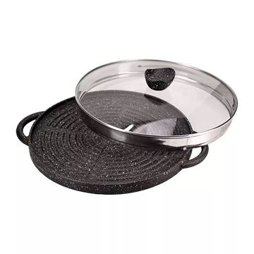 تابه چدن 34 اینچ DANIELI درب دار کد 0111 نالینو NALINO-01