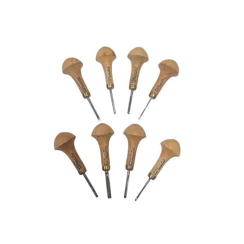 ست مغار ۸ عددی لینوکات دسته قارچی کیفی دارکوب