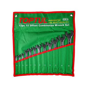 ست آچار یکسر رینگی 12 عددی تاپ کد GAAA1213 تول TOPTUL-01