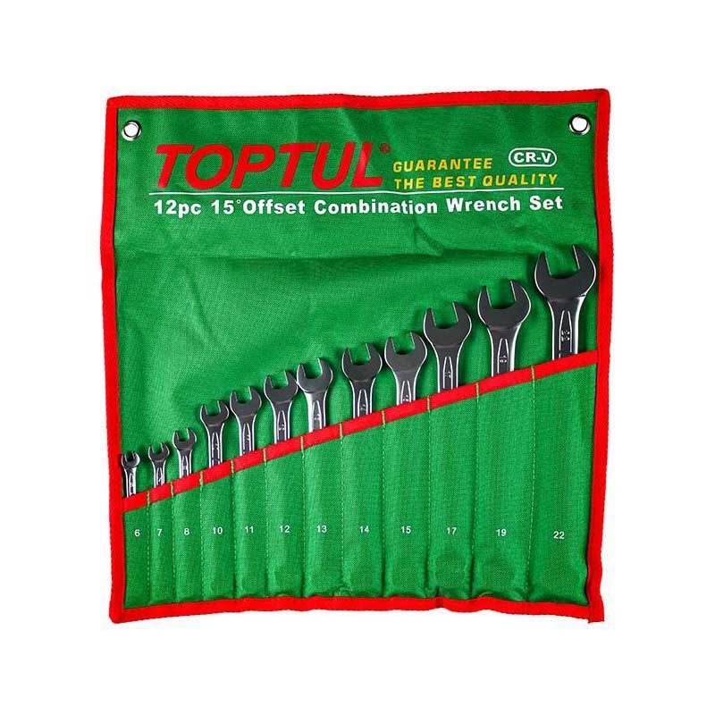 ست آچار یکسر رینگی 12 عددی تاپ کد GAAA1213 تول TOPTUL-01