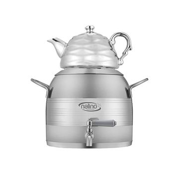 ست قوری و کتری 5 لیتری دسته استیل مدل ATRIN نالینو NALINO