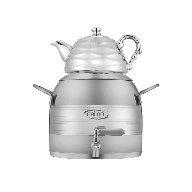 ست قوری و کتری 5 لیتری دسته استیل مدل ATRIN نالینو NALINO