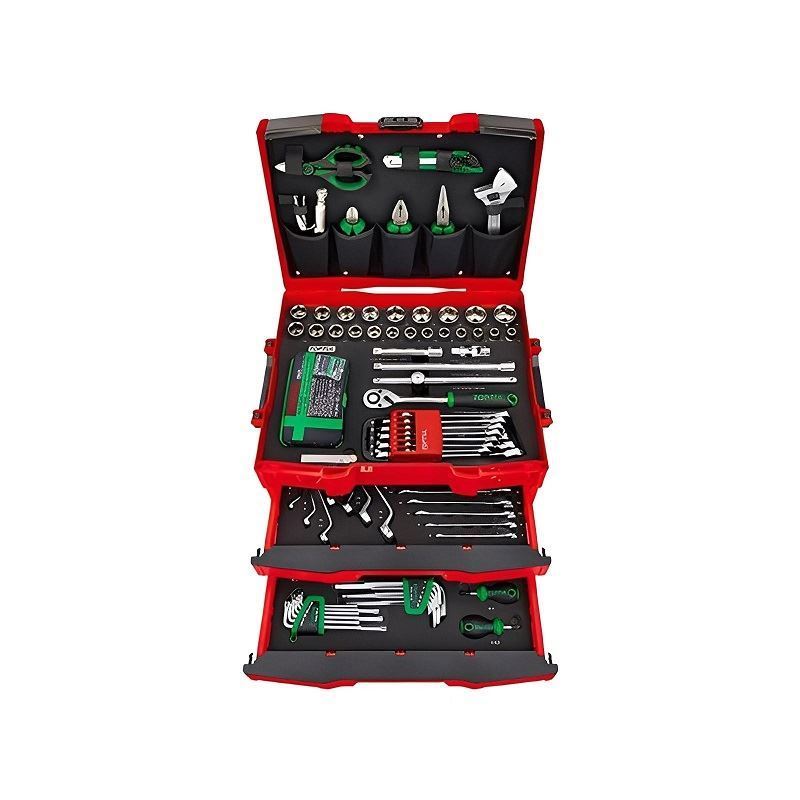 ست جعبه ابزار 137 پارچه 4 طبقه صفحه ABS کد GCZ-137A تاپ تول TOPTUL-01