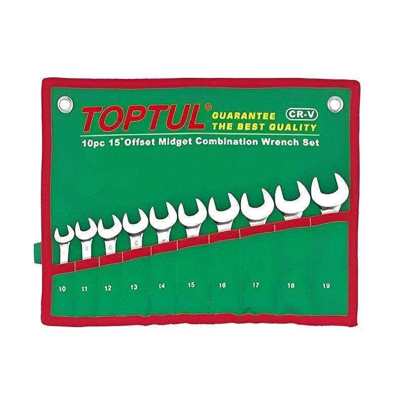 ست آچار 10 عددی کوتاه کد GAAA1002 تاپ تول TOPTUL-01