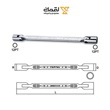 ست آچار دو سر بکس 7 عددی کد GAAA0704 تاپ تول TOPTUL-02