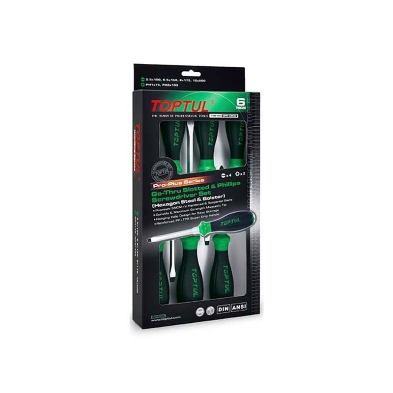 ست پیچ گوشتی جعبه ای کد GFE-0602 4D تاپ تول TOPTUL-01