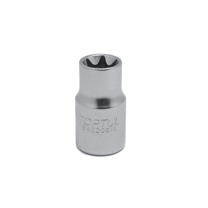 بکس تکی 1/4 اینچ کوتاه E (ستاره ای) 6 پر کد BAED08 تاپ تول TOPTUL-01