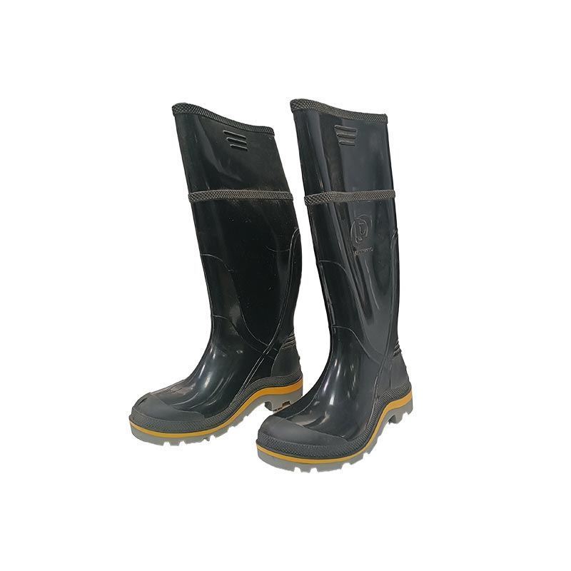 چکمه مشکی کف طوسی دور زرد البرز