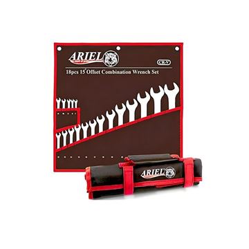 ست آچار یکسر رینگی 18 عددی کد ARAY1801 آریل ARIEL2