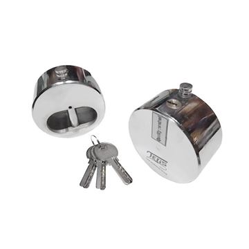 قفل گرد پشت بسته فولادی سایز 45-80 کد D-125 تتیس TETIS