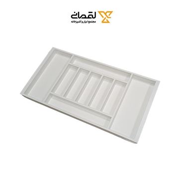 جا قاشق چنگال چوبی 90 سفید صدرا