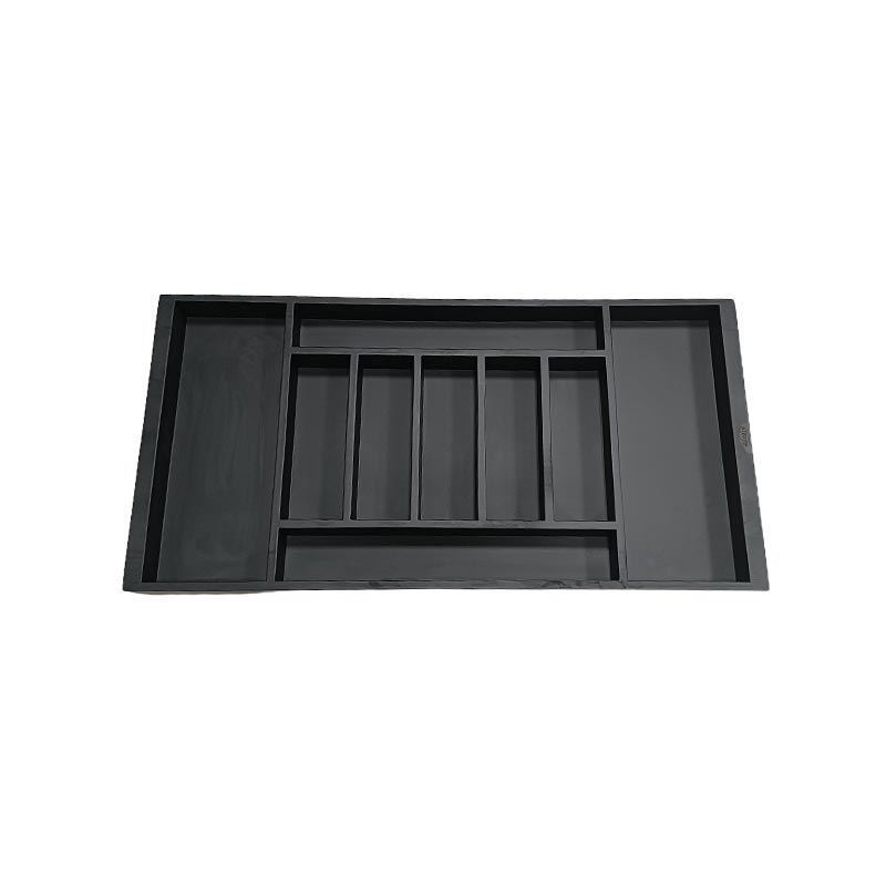 جا قاشق چنگال چوبی 90 مشکی صدرا