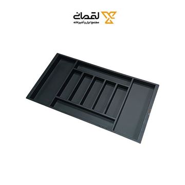 جا قاشق چنگال چوبی 90 مشکی صدرا