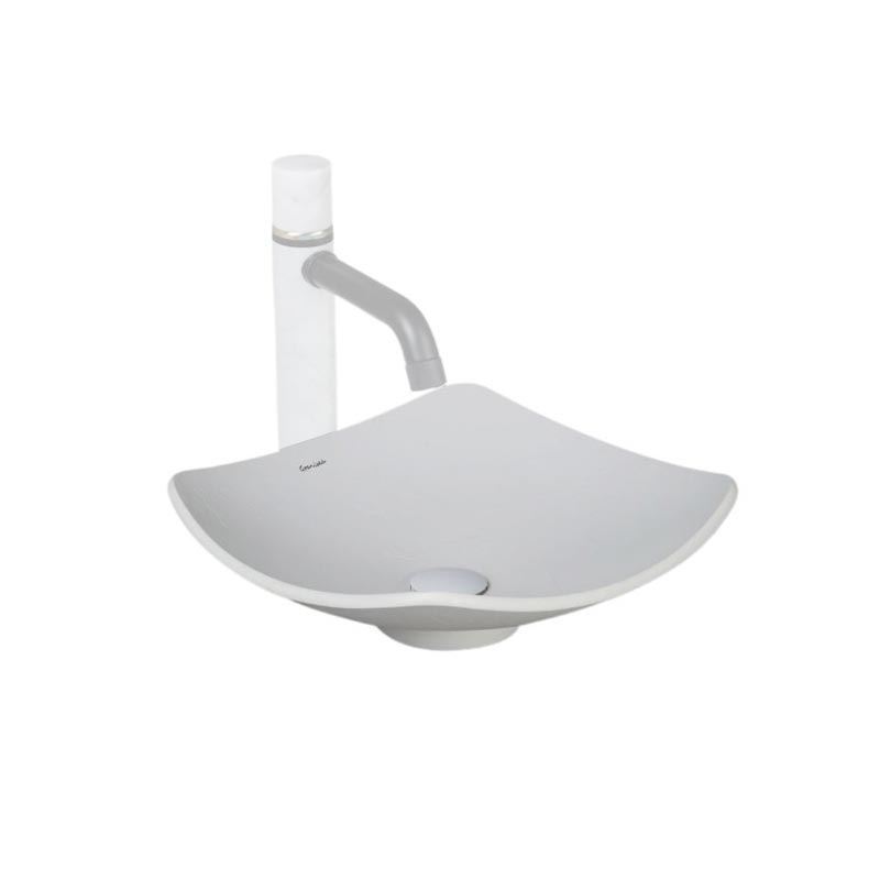 سنگ روشویی مربع WHITE کد GB 5110 گرانیسیا GRANISEA