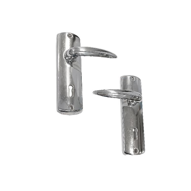 ست قفل و دستگیره کلیدی کروم مدل 910 کاسپین CASPIAN