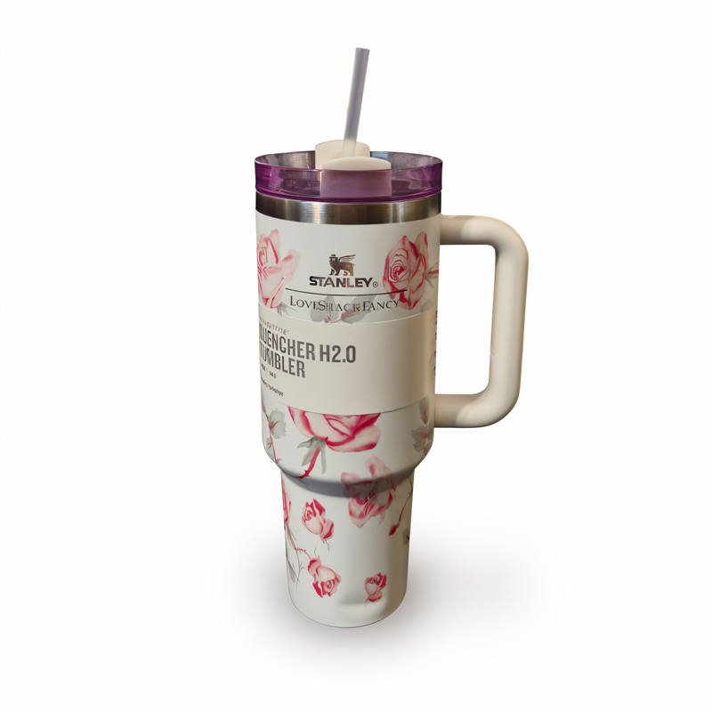 تراول ماگ شاخه گل قرمز استنلی STANLEY