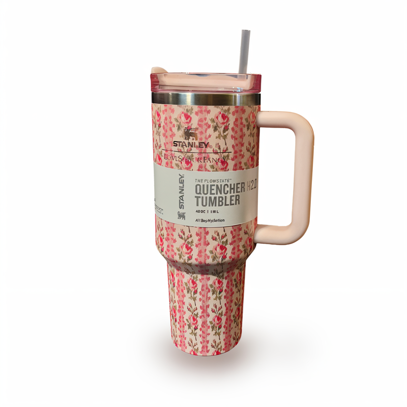 تراول ماگ گل ریز صورتی استنلی STANLEY