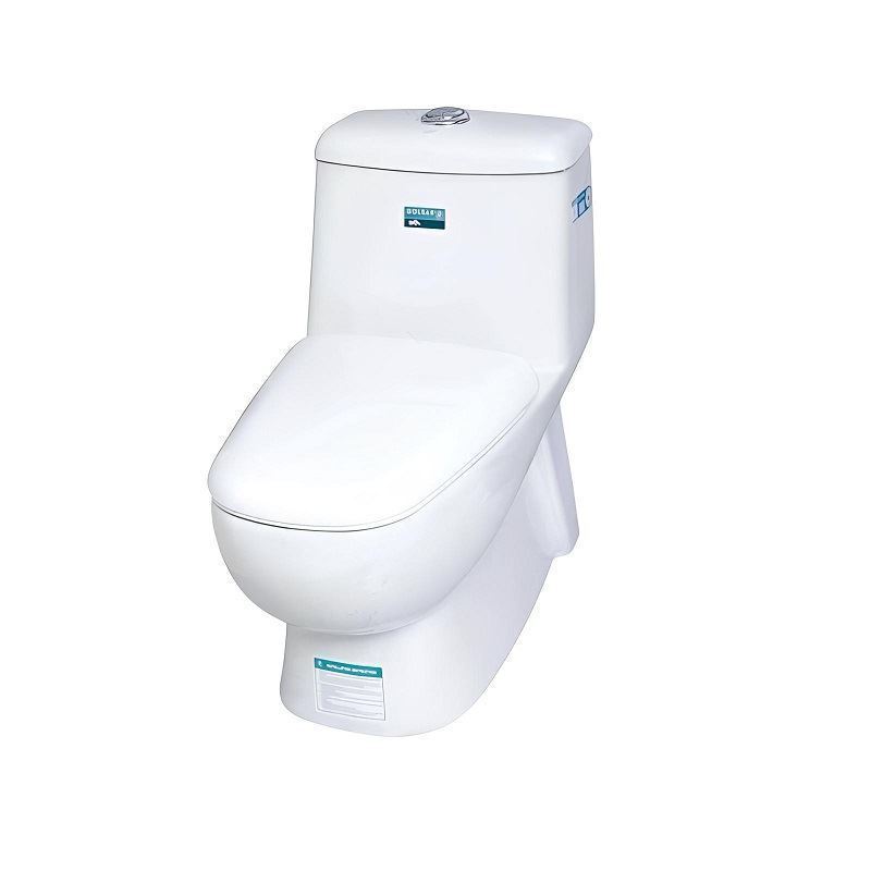 توالت فرنگی مدل یک تیکه پارمیس سیم لس سفید ساده گلسار GOLSAR-01