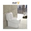توالت فرنگی مدل یک تیکه پارمیس سیم لس سفید ساده گلسار GOLSAR-02
