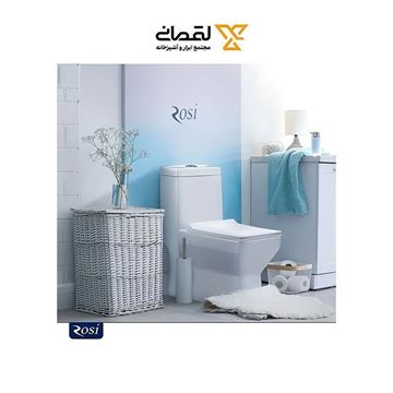 توالت فرنگی طوسی ساده مدل لاریسا رسی ROSI-02