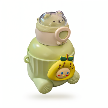 فلاسک نی دار کاوردار بچگانه رنگی 500 میل