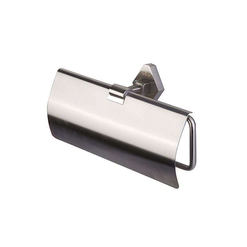 جا دستمال بزرگ کاوردار کروم مات مدل 90107-1 آتریسا SKY