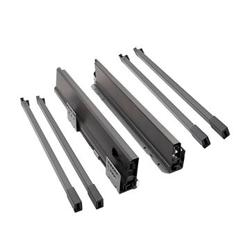 ریل تاندم باکس مدل یونی هوپر (عمق 50 بلند با 2میله گالری ) کد DBD1.500.DC4.DG ملونی MELONI