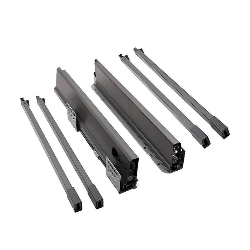 ریل تاندم باکس مدل یونی هوپر (عمق 50 بلند با 2میله گالری ) کد DBD1.500.DC4.DG ملونی MELONI