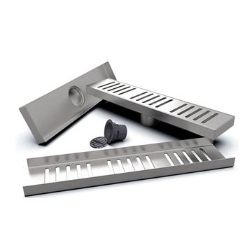 کفشور 60 سانت خروجی وسط مشبک استیل مات سایان کد 146SM سارانیک SARANIC