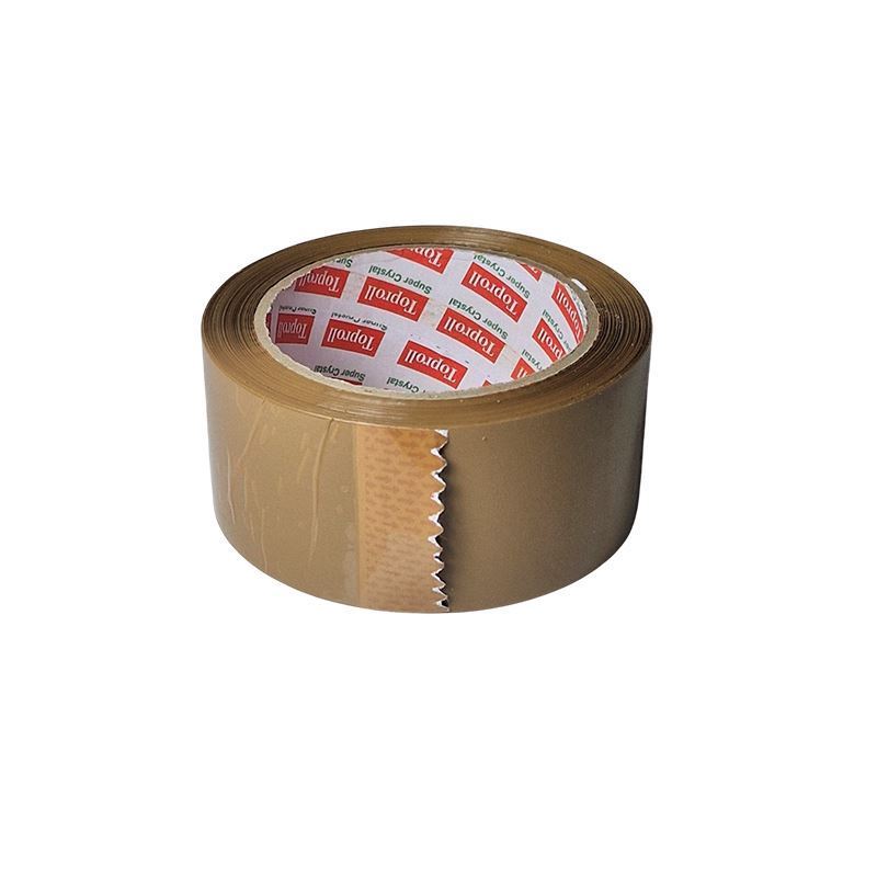 چسب پلاستیکی قهوه ای پهن 5 سانتی تاپ رول TOPROLL