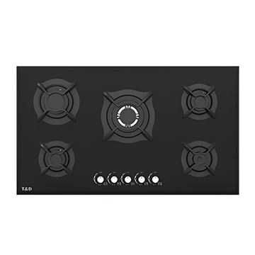 اجاق گاز شیشه ای 5 شعله مدل TD146E تی اند دی T&D-01