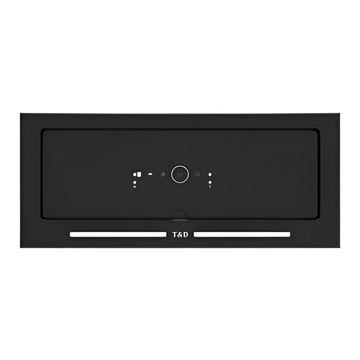 هود شیشه ای 70 سانت مشکی مخفی مدل TD65S تی اند دی T&D-01