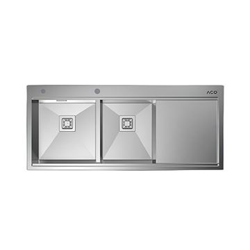 سینک ظرفشویی استیل 50116 با جا مایع کد SD01 آکو ACO-01