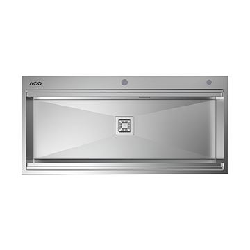 سینک ظرفشویی استیل با جا مایع کد ST02 آکو ACO-01