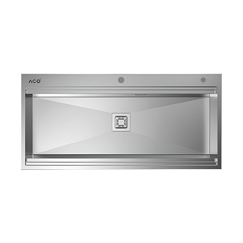 سینک ظرفشویی استیل با جا مایع کد ST02 آکو ACO-01