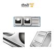 سینک ظرفشویی 2068 ایلیا استیل-02
