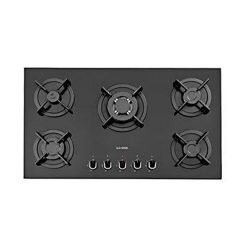 اجاق گاز 5 شعله شیشه ای مدل G546 ایلیا استیل-01