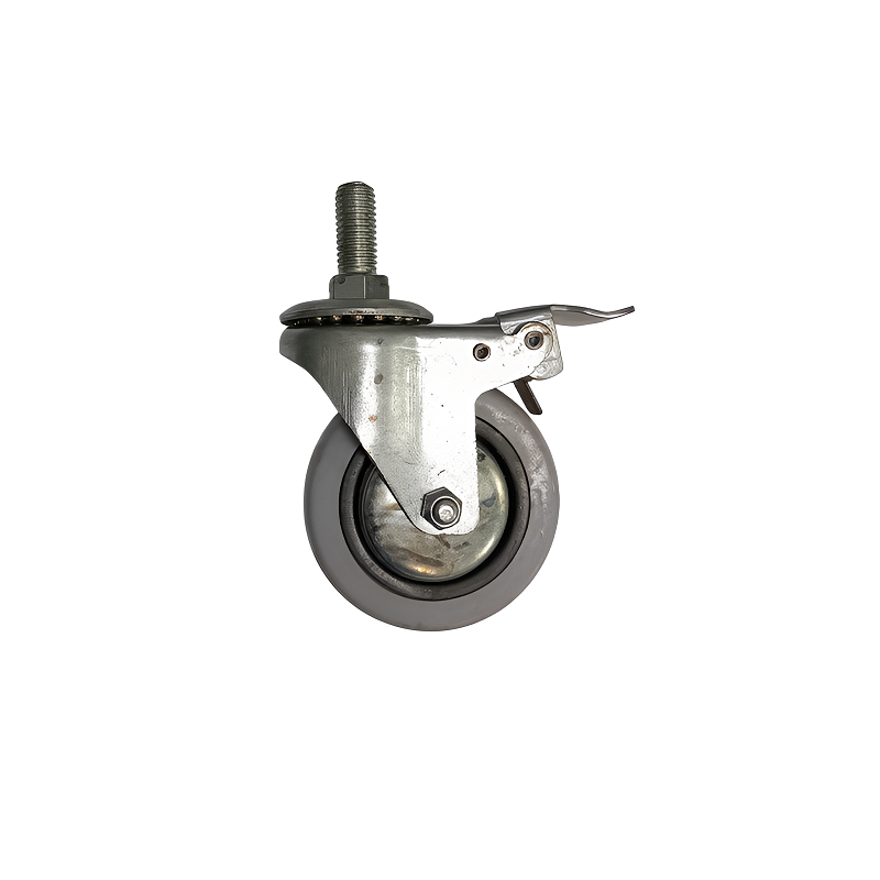 چرخ 7/5 ترمزدار بیمارستانی طوسی پیچی رزوه 12 پارس PARS-01