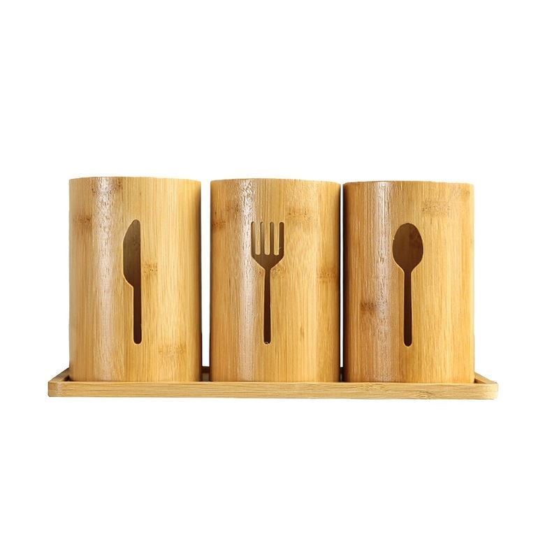 ست 3 عددی جا قاشق چنگال چاقو چوبی-01