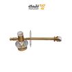 جا دستمال کوتاه طلایی مات مدل کرو بیگ 6142 میلوکس-02