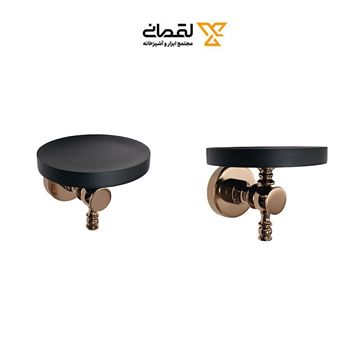 جا صابون مشکی - رزگلد مدل ژیکس ساده 6140 میلوکس-02